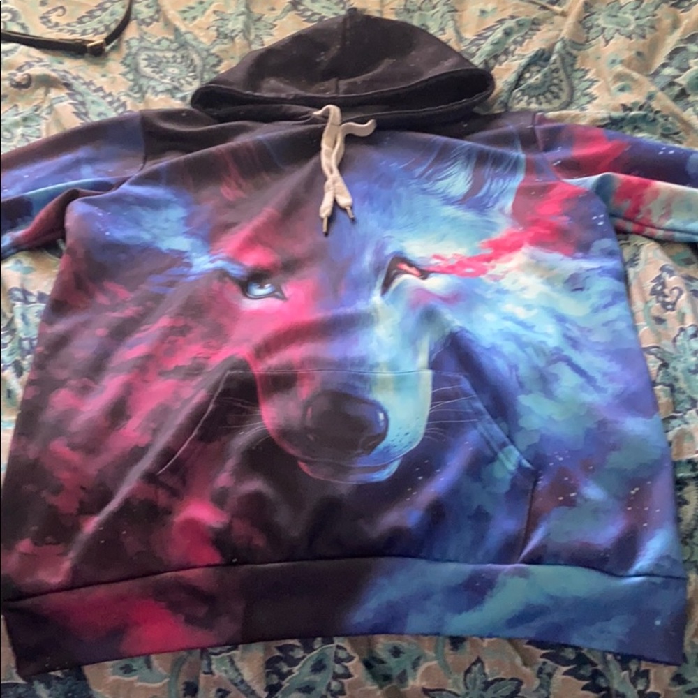 A wolf hoodie